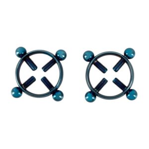 Pinces à Tétons Bleu - Bijoux Nippes Élégants et Sensuels