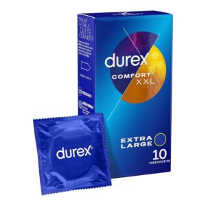 Durex Comfort XXL - Boîte de 10 Préservatifs Confortables pour une Protection Optimale