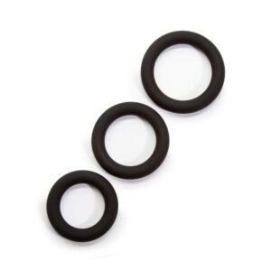 Lot de 3 Cockrings en Silicone Épais - Stimulez Votre Plaisir avec Get Hard