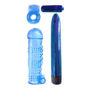Kit Couple Classix Ultimate Pleasure Bleu : 4 Sextoys pour des Moments Intimes Inoubliables